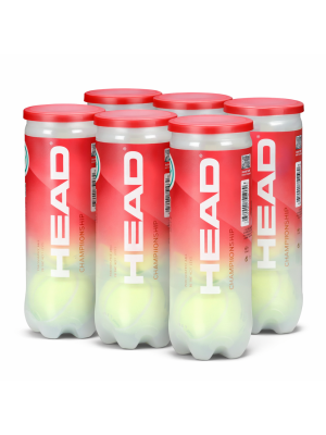 Bola de Tênis Head Championship - Pack com 6 tubos