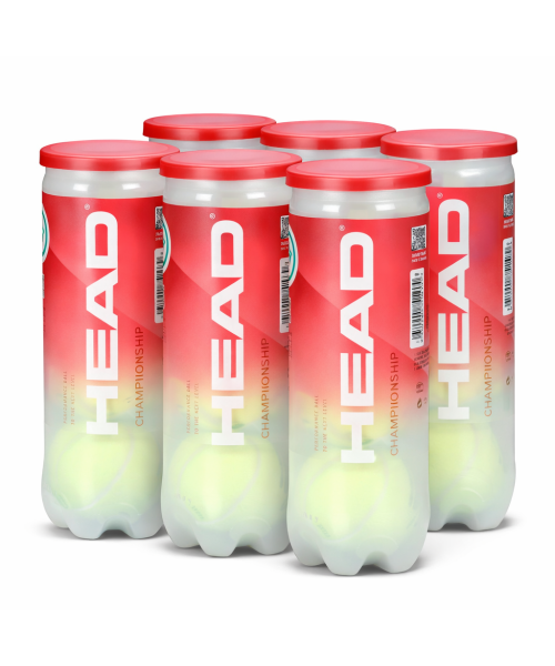 Bola de Tênis Head Championship - Pack com 6 tubos