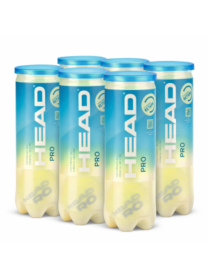Bola de Tênis Head Pro - Pack com 6 tubos