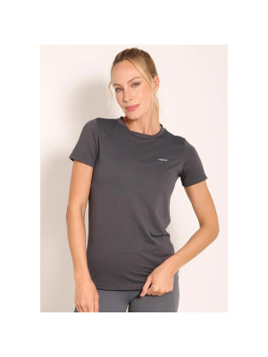 Camiseta Head Feminina Ludo - Chumbo