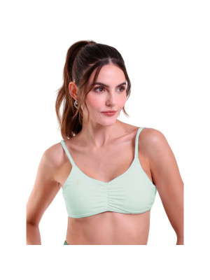 Top Head Feminino Franzido - Verde