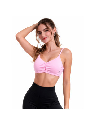 Top Head Feminino Franzido - Rosa