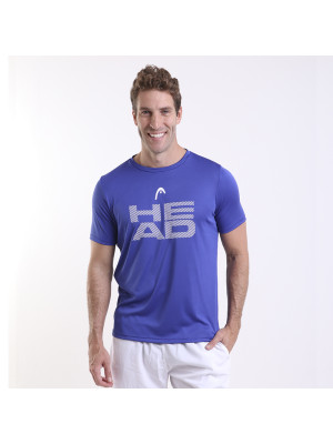 Camiseta Head Masculina Dry Estampa - Azul