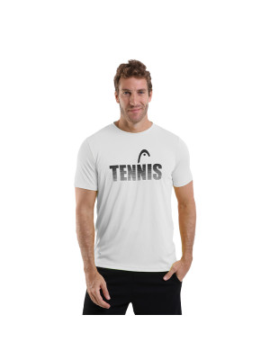 Camiseta Head Masculina Dry Tennis - Branca