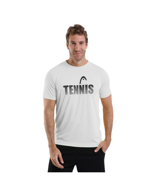 Camiseta Head Masculina Dry Tennis - Branca