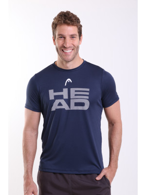 Camiseta Head Masculina Dry - Azul Marinho