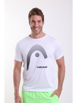Camiseta Head Masculina Dry Logo - Branca