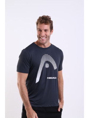 Camiseta Head Masculina Dry Logo - Preto