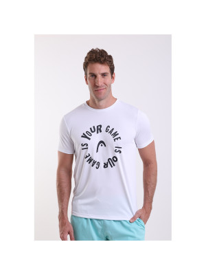 Camiseta Head Masculina Dry Your Game - Branco