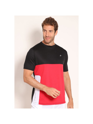 Camiseta Head Masculina Dry Bicolor - Vermelho