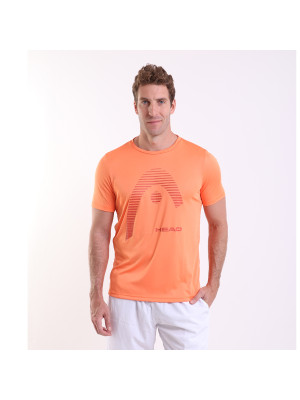 Camiseta Head Masculina Dry Logo - Laranja