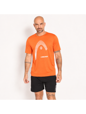 Camiseta Head Masculina Dry Logo - Laranja