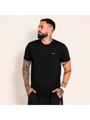 Camiseta Head Masculina Micromodal - Preta
