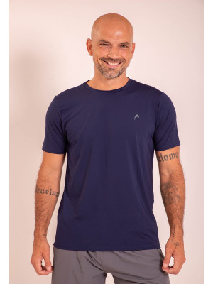 Camiseta Head Masculina Dry Tech Logo - Azul Marinho