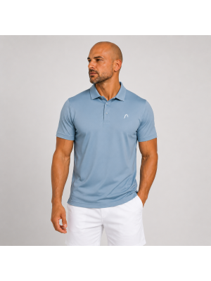 Camisa Polo Head Masculina Match Point - Azul Claro