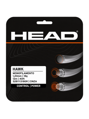 Set Head DLD de Corda Hawk 18 - Cinza