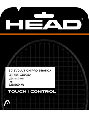 Set Head DLD de Corda Squash Evolution Pro 17 - Branca