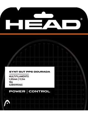 Set Head DLD de Corda Synthetic Gut PPS 16 - Dourada